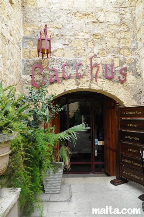 bacchus restaurant malta.